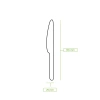 Cuchillo desechable de papel, 16,5cm 1000 unidades.