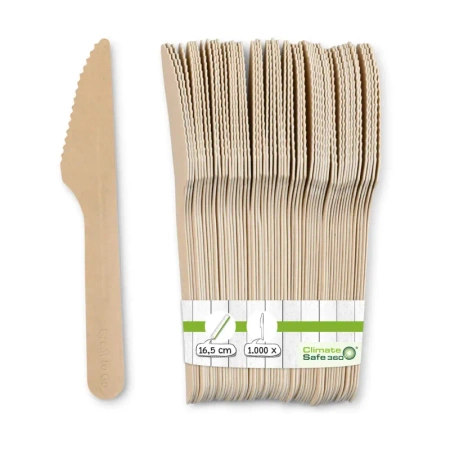 Cuchillo desechable de papel, 16,5cm 1000 unidades.
