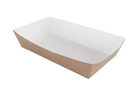 Bandeja de papel kraft 15 x 8,5 x 3,5 cm 100 uds.