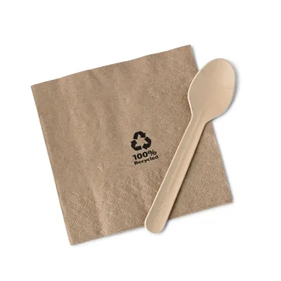 Cuchara de té, 11,5cm, marrón, 1000 unidades.