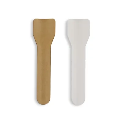 Cucharita de papel para helados, 9,5cm, marrón, 4000 unidades.