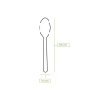 Cucharita desechable de papel, 16,5cm 1000 unidades.