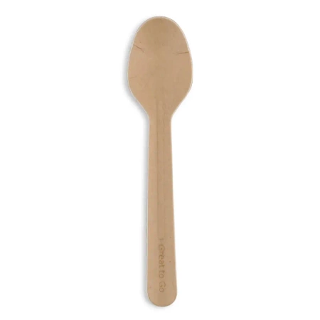 Cucharita desechable de papel, 16,5cm 1000 unidades.